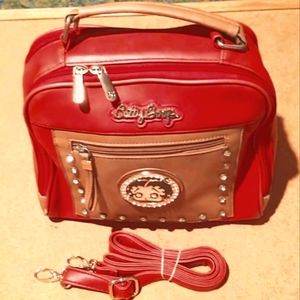 Looney Tunes Betty Boop Pop Art Collectible Crossbody Handbag wTop Clutch Handle